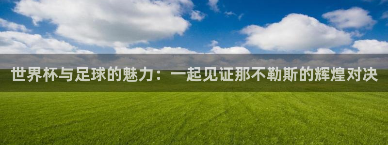  b体育手机网页版登录入口：世界杯与足球的魅力：一起见证那不勒